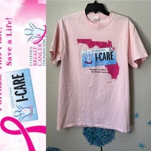 Pink Florida Breast Cancer Awareness T-Shirt